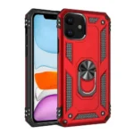 iPhone 11 Red Magnetic Car Mount Ring Case
