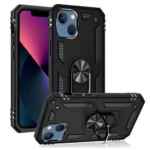 iPhone 13 Rugged Magnetic Ring Case – Black
