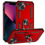 iPhone 13 Magnetic Ring Rugged Case – Red