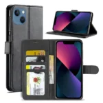 iPhone 13 Mini Wallet Leather Case – Black