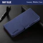 iPhone 13 Mini Wallet Leather Case – Blue - Image 2
