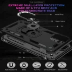iPhone 13 Pro Max Magnetic Ring Case – Black - Image 2