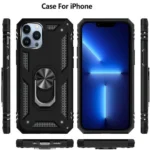 iPhone 13 Pro Max Magnetic Ring Case – Black - Image 4