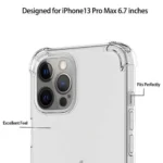 Apple iPhone 13 Pro Max Clear Case Shockproof Transparent Air Cushion Heavy Duty Cover - Image 5