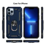 iPhone 13 Pro Max Magnetic Ring Rugged Case – Blue - Image 2