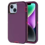 iPhone 14 Purple Rugged Armor Defender Heavy Duty Case - Image 2