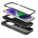 iPhone 14 Plus Black Rugged Armor Defender Heavy Duty Case - Image 4