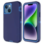 iPhone 14 Plus Blue Rugged Armor Defender Heavy Duty Shockproof Case