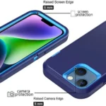 iPhone 14 Plus Blue Rugged Armor Defender Heavy Duty Shockproof Case - Image 3