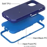 iPhone 14 Plus Blue Rugged Armor Defender Heavy Duty Shockproof Case - Image 6