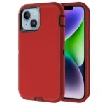 iPhone 14 Plus Red Rugged Armor Defender Heavy Duty Shockproof Case - Image 2