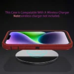 iPhone 14 Plus Red Rugged Armor Defender Heavy Duty Shockproof Case - Image 4