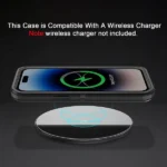 iPhone 14 Pro Black Rugged Armor Defender Heavy Duty Shockproof Case - Image 4
