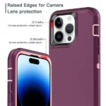 iPhone 14 Pro Purple Rugged Armor Defender Heavy Duty Shockproof Case - Image 4