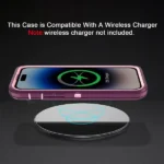 iPhone 14 Pro Purple Rugged Armor Defender Heavy Duty Shockproof Case - Image 6