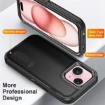 iPhone 15 Plus Heavy Duty Rugged Case – Black - Image 2