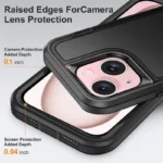 iPhone 15 Plus Heavy Duty Rugged Case – Black - Image 4