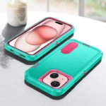 iPhone 15 Plus Heavy Duty Rugged Case – Green - Image 2