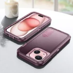 iPhone 15 Plus Heavy Duty Rugged Case – Purple - Image 3