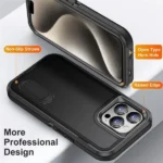 iPhone 15 Pro Max Heavy Duty Rugged Case – Black - Image 3