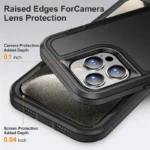 iPhone 15 Pro Heavy Duty Rugged Case – Black - Image 4