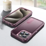 iPhone 15 Pro Heavy Duty Rugged Case – Purple - Image 2