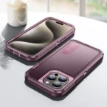 iPhone 15 Pro Max Heavy Duty Rugged Case – Purple - Image 2