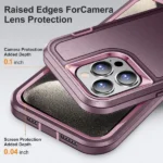 iPhone 15 Pro Max Heavy Duty Rugged Case – Purple - Image 3