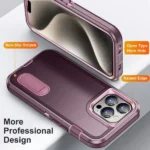 iPhone 15 Pro Max Heavy Duty Rugged Case – Purple - Image 4