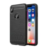 iPhone X Black Carbon Fiber Case