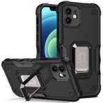 iPhone 11 Black Magnetic Ring Rugged Shockproof Case