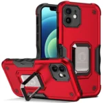 iPhone 11 Red Magnetic Ring Rugged Shockproof Case - Image 2