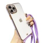 iPhone 11 Pro Max Purple Electroplated Chain Case - Image 2