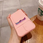 iPhone 11 Pro Max Pink Sliding Camera Wallet Case - Image 3