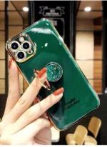iPhone 11 Pro Dark Green Ring Holder Case - Image 5