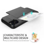 iPhone 11 Pro Rose Gold 360 Wallet Case with Card Slot - Image 4