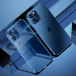 iPhone 11 Pro Blue Electroplated Clear Case - Image 2