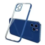 iPhone 11 Pro Blue Electroplated Clear Case - Image 3