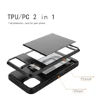 iPhone 11 Black 360 Card Slot Wallet Case - Image 3