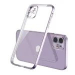 iPhone 11 Purple Clear Electroplated Elegant Case