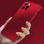 iPhone 11 Red Clear Electroplated Elegant Case - Image 3
