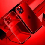 iPhone 11 Red Clear Electroplated Elegant Case - Image 4