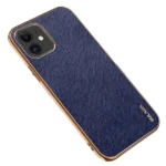 iPhone 11 Blue Soft Leather-Style Elegant Case