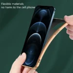 iPhone 11 Red Soft Leather-Style Elegant Case - Image 3