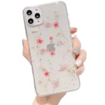 iPhone 12 Pro Dry Flower Glitter Case – Pink