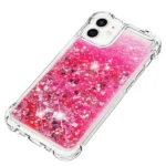 iPhone 12 Mini Glitter Clear Case – Pink - Image 5