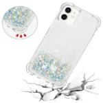 iPhone 12 Mini Glitter Clear Case – White - Image 2