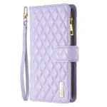 iPhone 13 Leather Zipper Wallet Case – Purple - Image 2