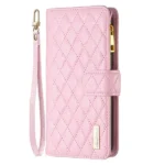 iPhone 13 Leather Zipper Wallet Case – Rose Gold - Image 2
