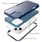 iPhone 14 Blue 3-in-1 Hybrid Defender Tradies Shockproof Case - Image 4